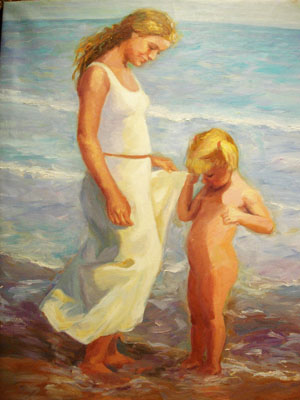 escena de playa