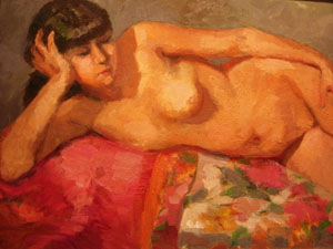 desnudo pensativo